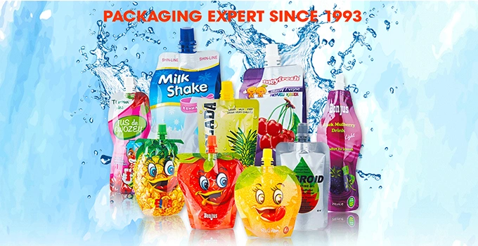 Dq Pack Aluminum Foil Stand up Baby Packing Food Juice Yogurt Liquid Spout Pouch