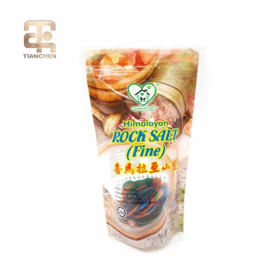 Resealable Mylar Stand up Ziplock Sea Bath Salt Bag Clear Packaging Pouch